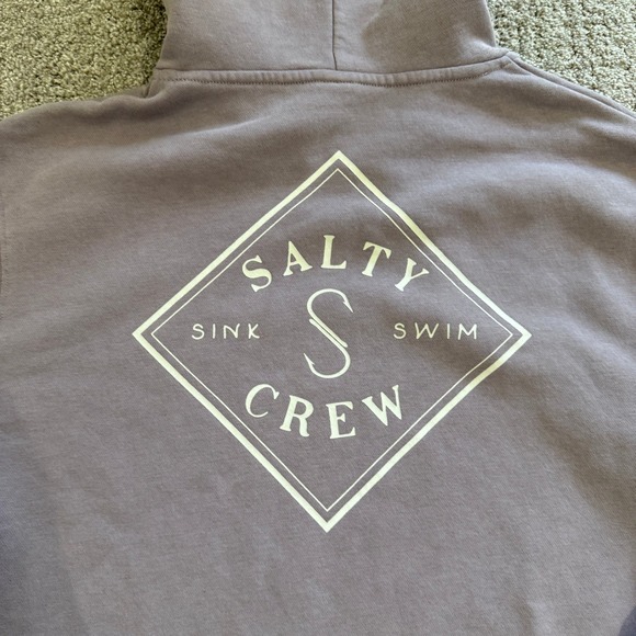 Salty Crew Lavender Tippet Find Refuge Hoodie‎ Pullover Long Sleeve Logo Medium - Picture 11 of 11